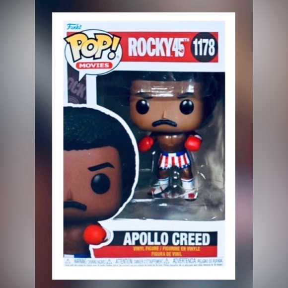 Rocky45 Set Apollo Creed 1178 Rocky Balboa 1177 Funko Pop New Box is damaged - Picture 2 of 5